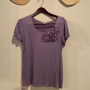 Vintage Suzie Purple Flower Top